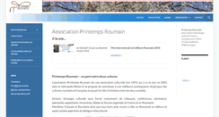 Desktop Screenshot of printempsroumain.org