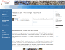 Tablet Screenshot of printempsroumain.org